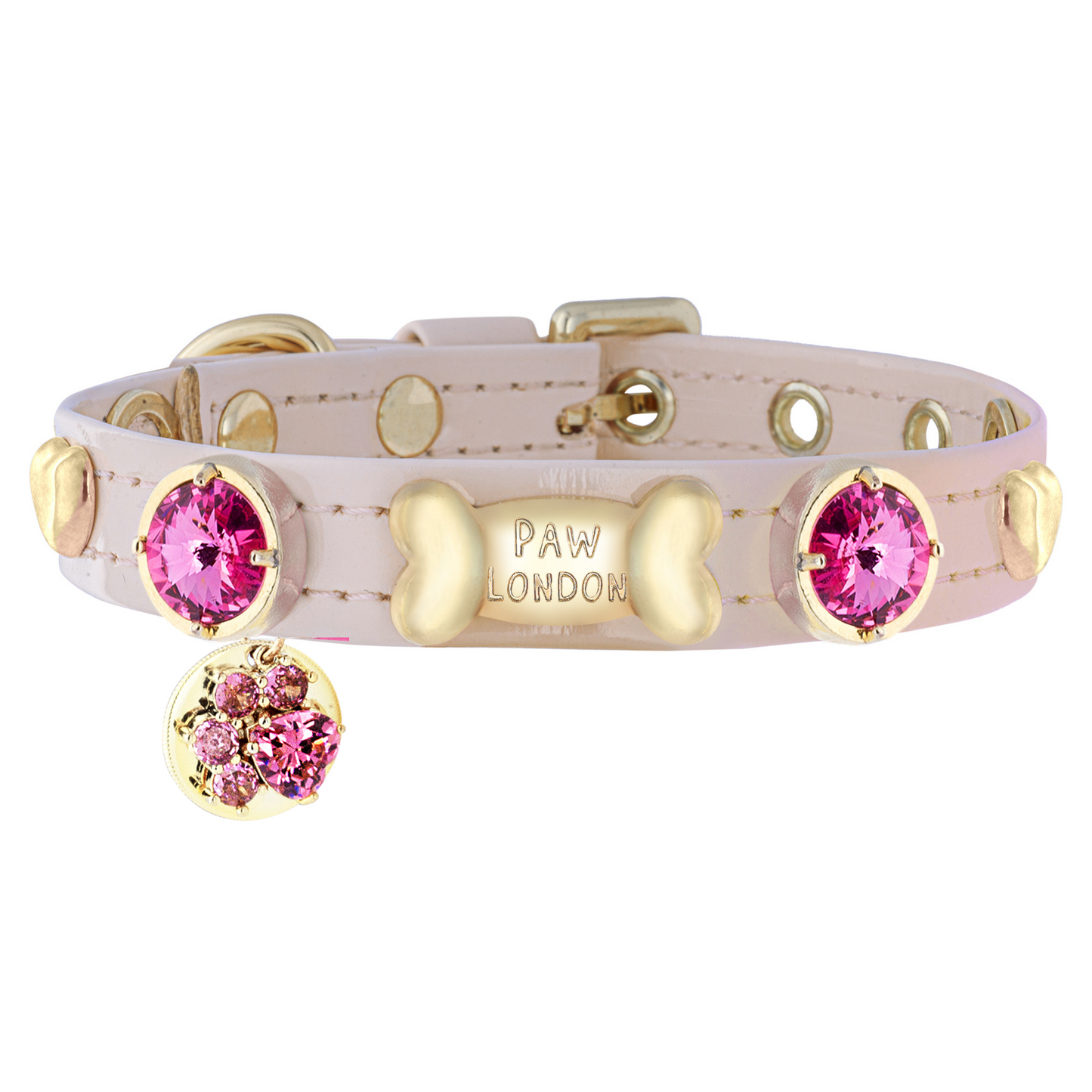 Emma Swarovski Baby Pink Dog Collar 💎 PAW LONDON