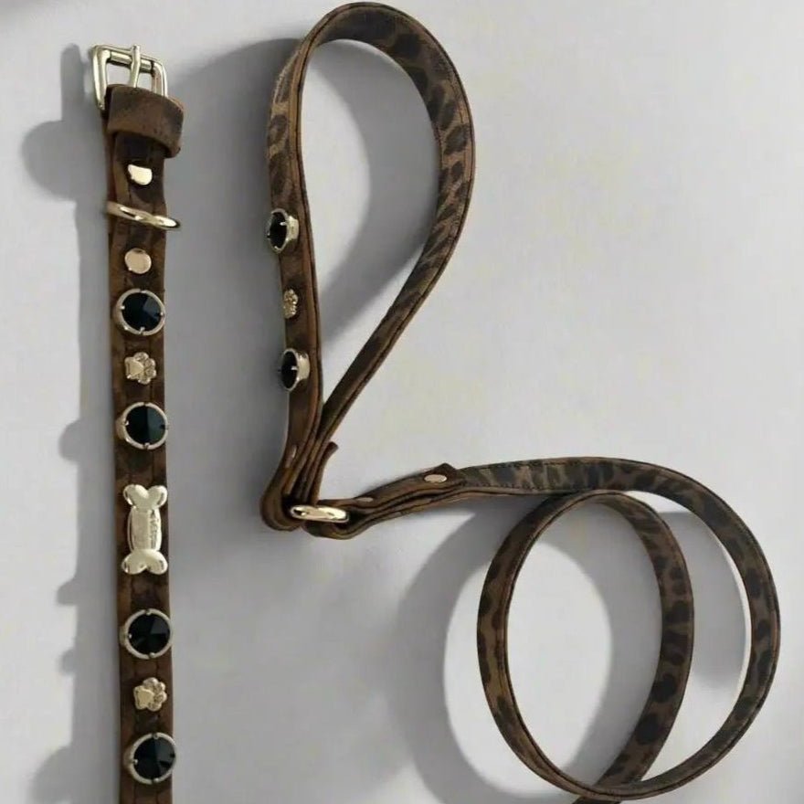 Leopard Swarovski Dog Collar 🐆 - PAW LONDON