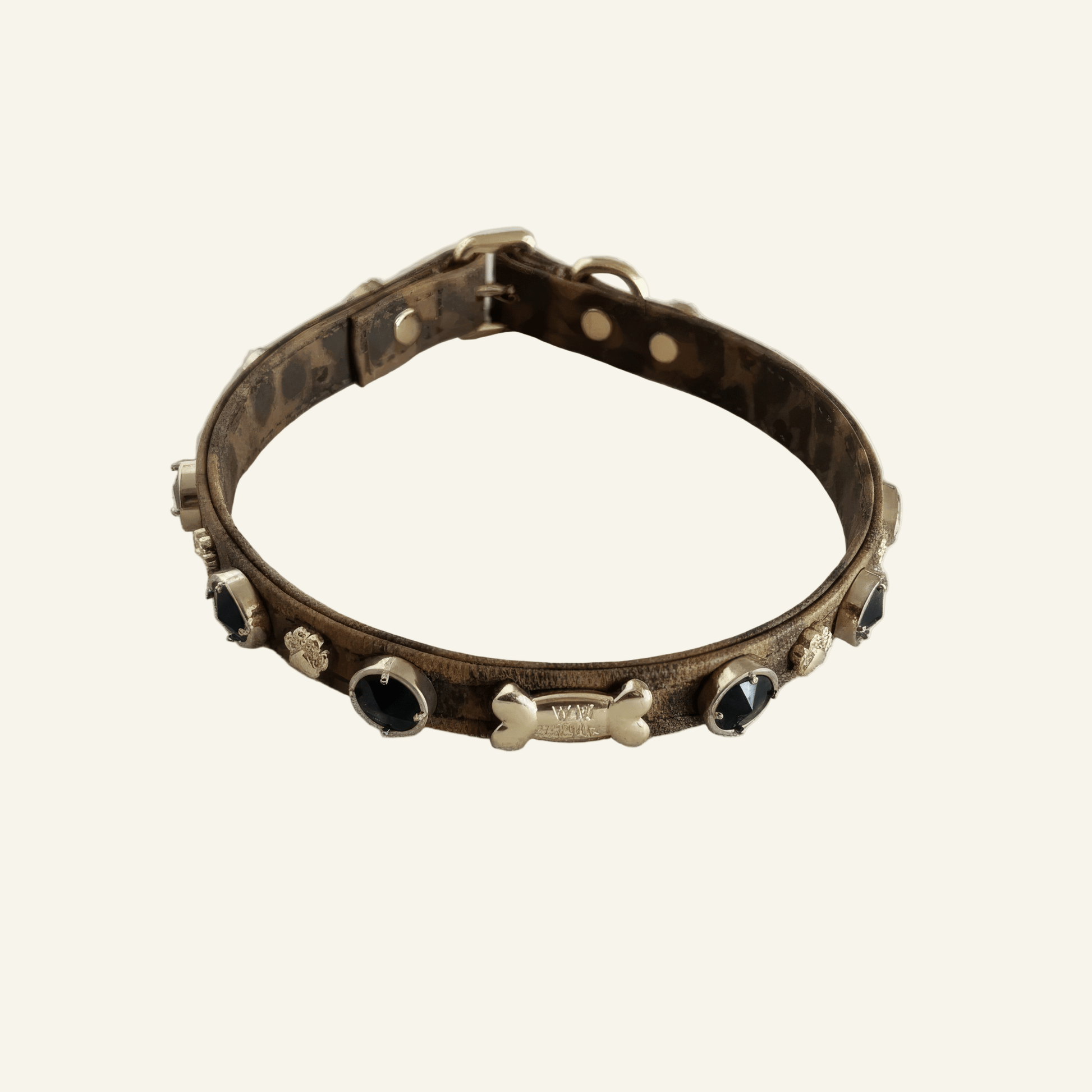 Leopard Swarovski Dog Collar 🐆 - PAW LONDON