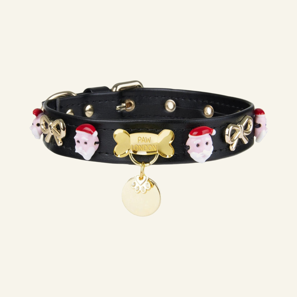 Collier pour Chien Noël Santa | Noir