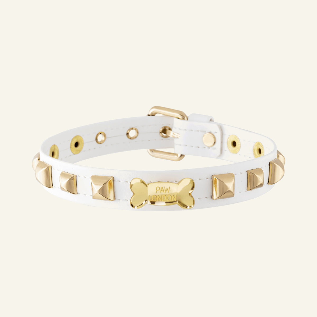 Pawlentino Rockstud Hundehalsband | Schwarz 🪨