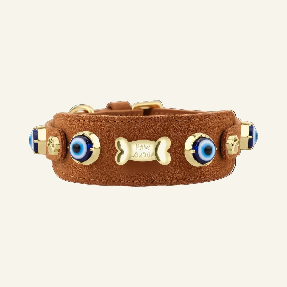 Wildleder Evil Eye Windhund Hundehalsband | Wähle die Farbe ⚜️