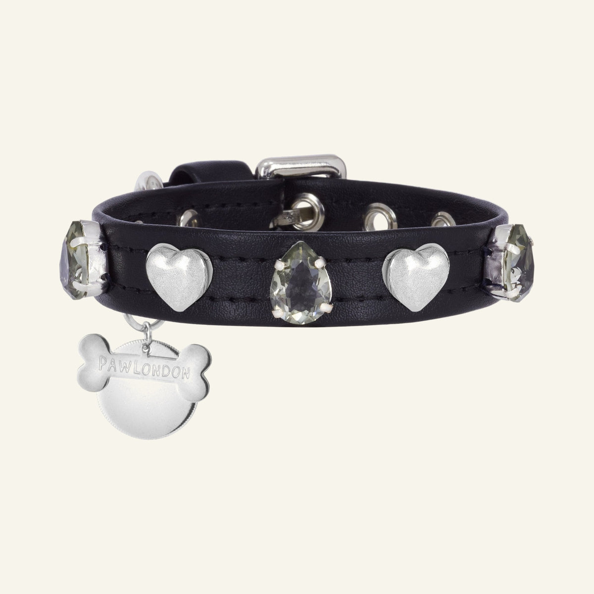 Leone Königsblaues Swarovski Hundehalsband 💎