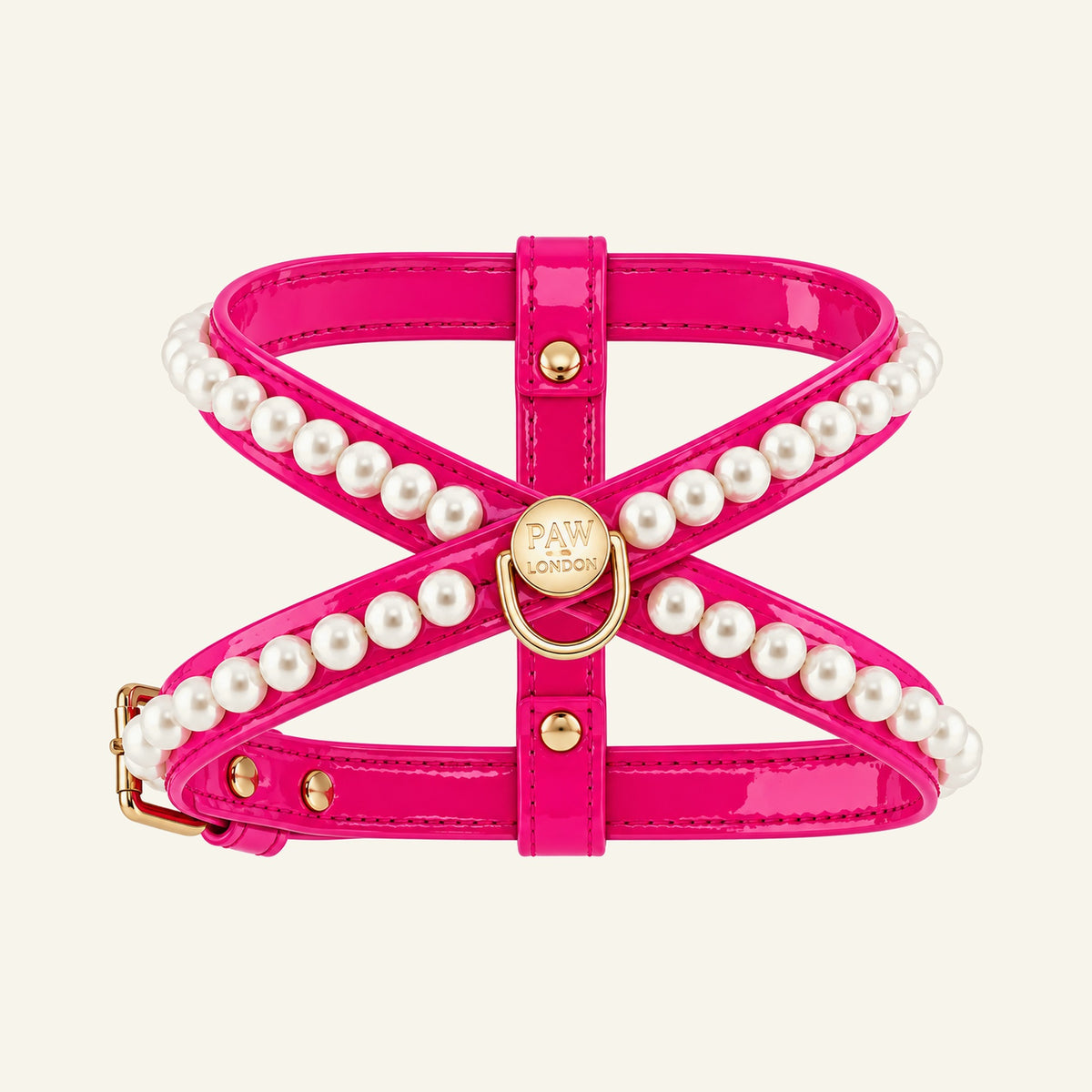 Diana Pearl Dog Harness | Hot Pink