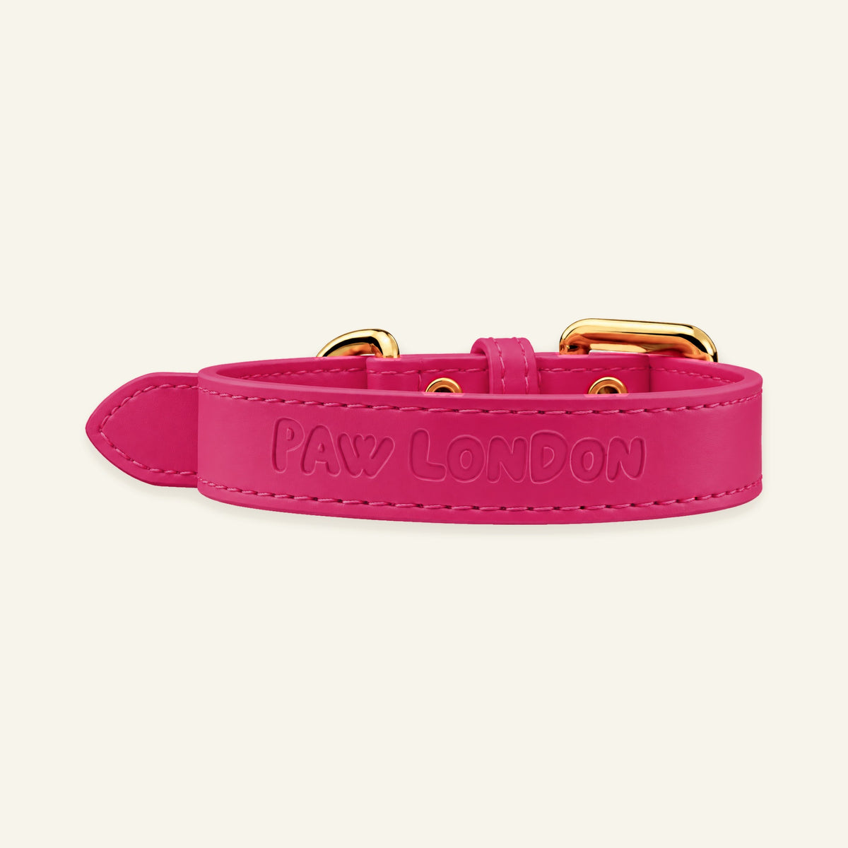 Basic Light Dog Collar | Hot Pink Matte