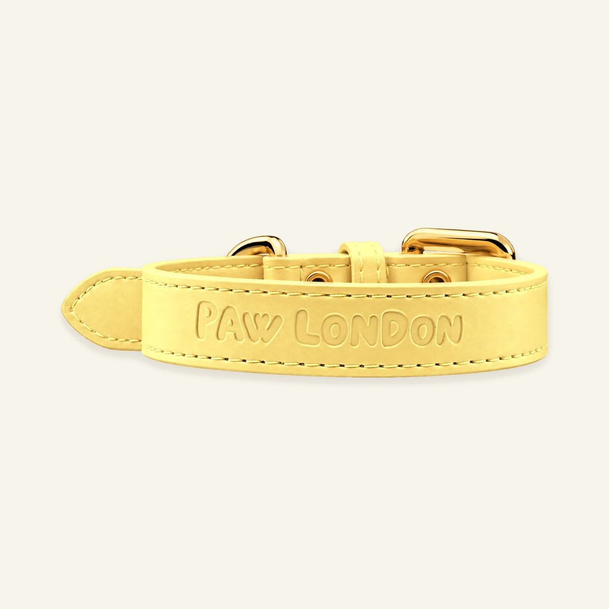 Basic Light Dog Collar | Butter Yellow Matte