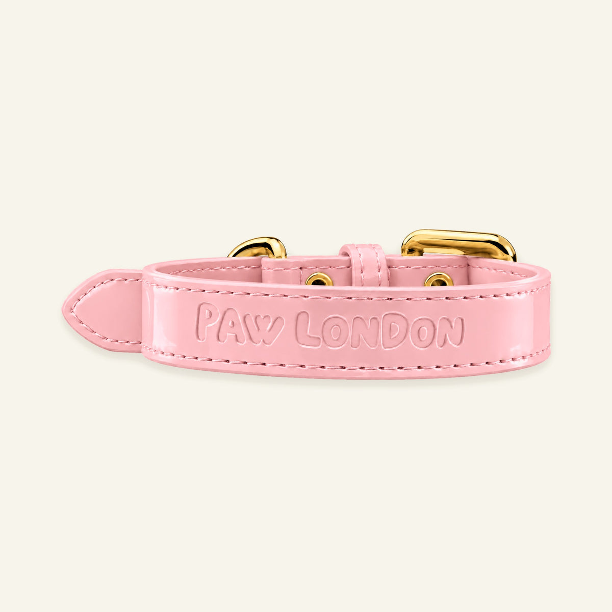 Basic Light Dog Collar | Soft Pink Glossy