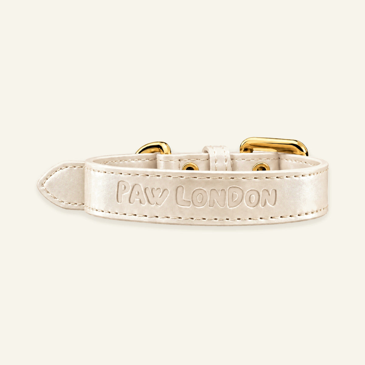Basic Light Dog Collar | Cream