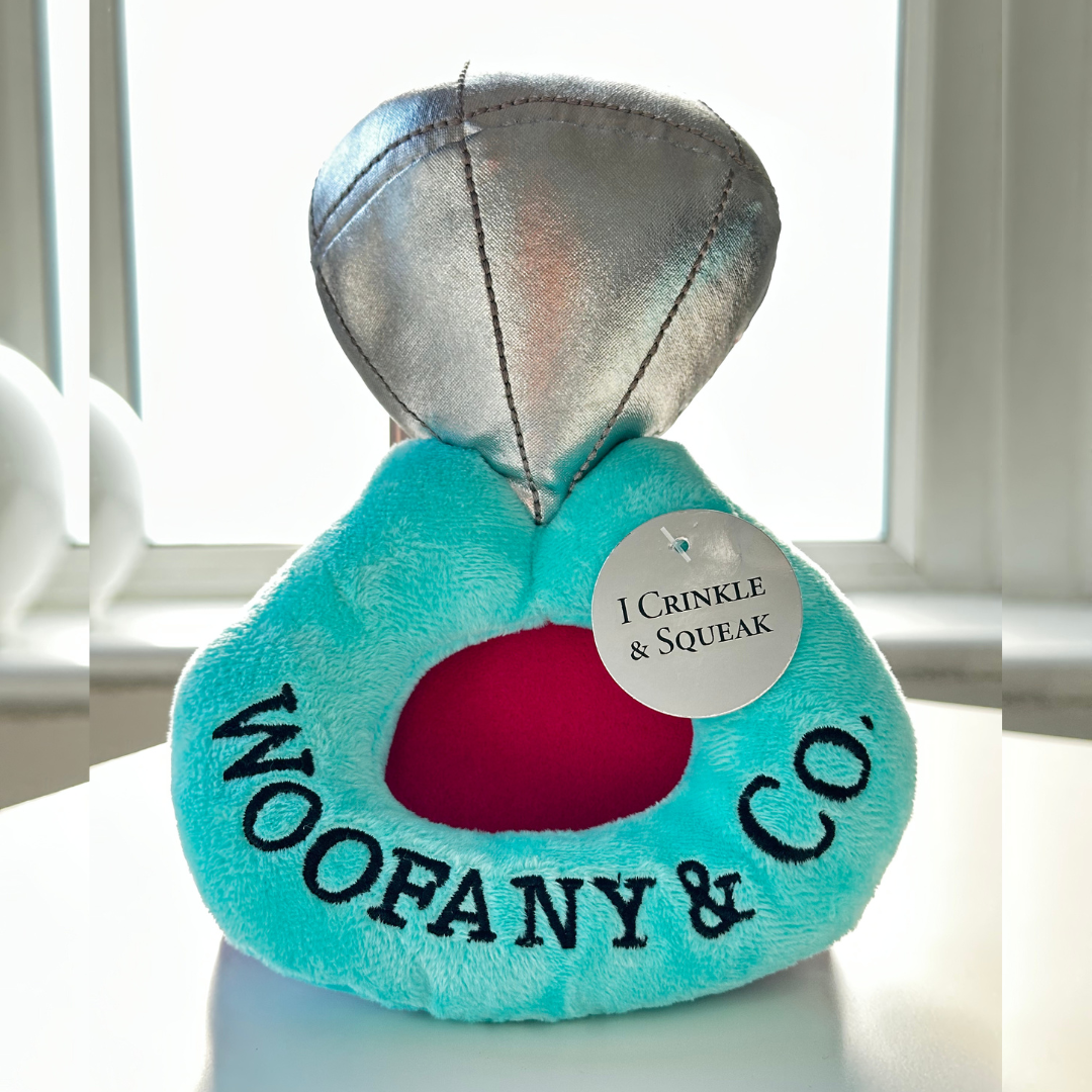 Tiffany co Squeaky Plush Dog Toy 💎