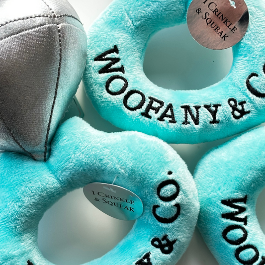 Tiffany co Squeaky Plush Dog Toy 💎