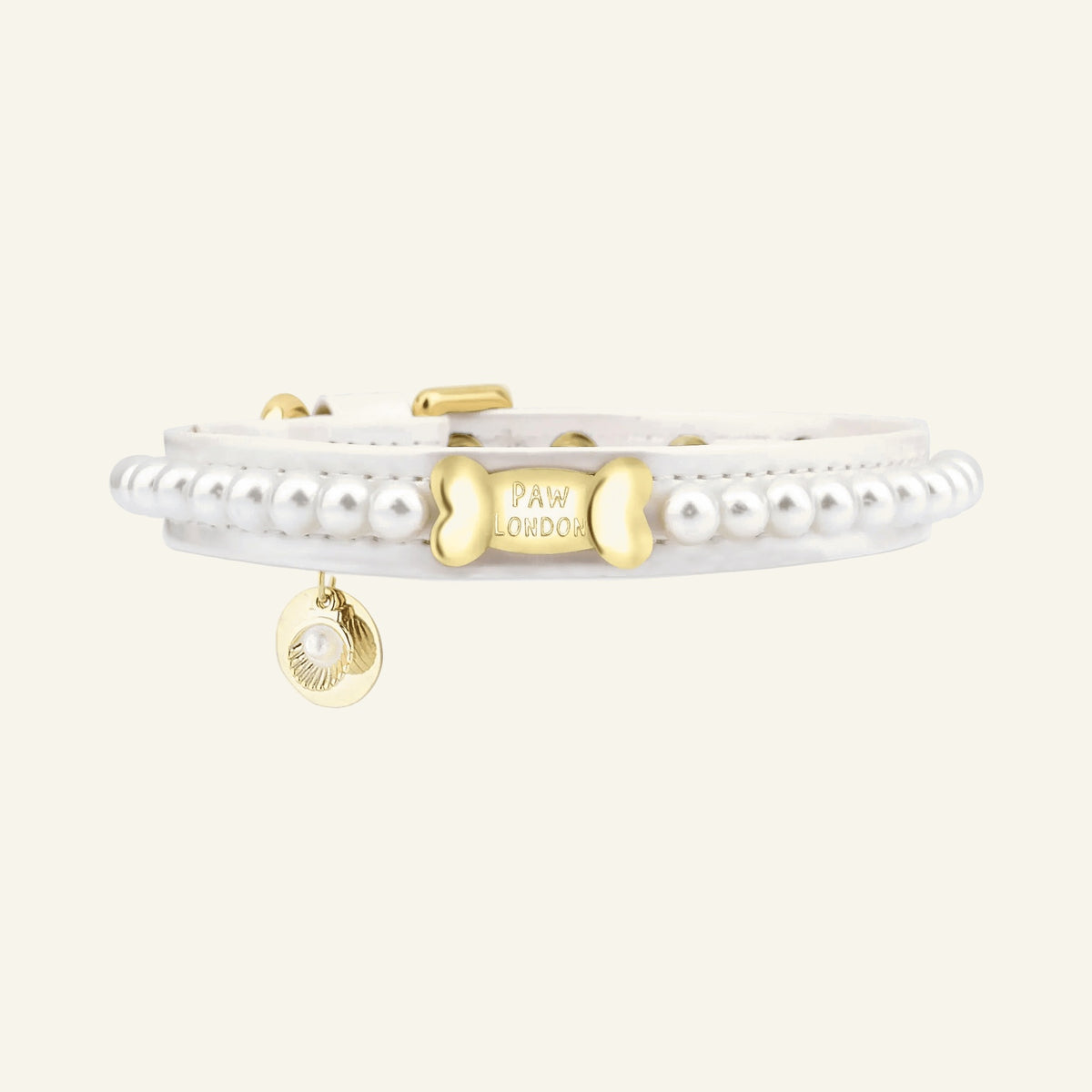 Diana Pearl Hundehalsband Weiß 🤍