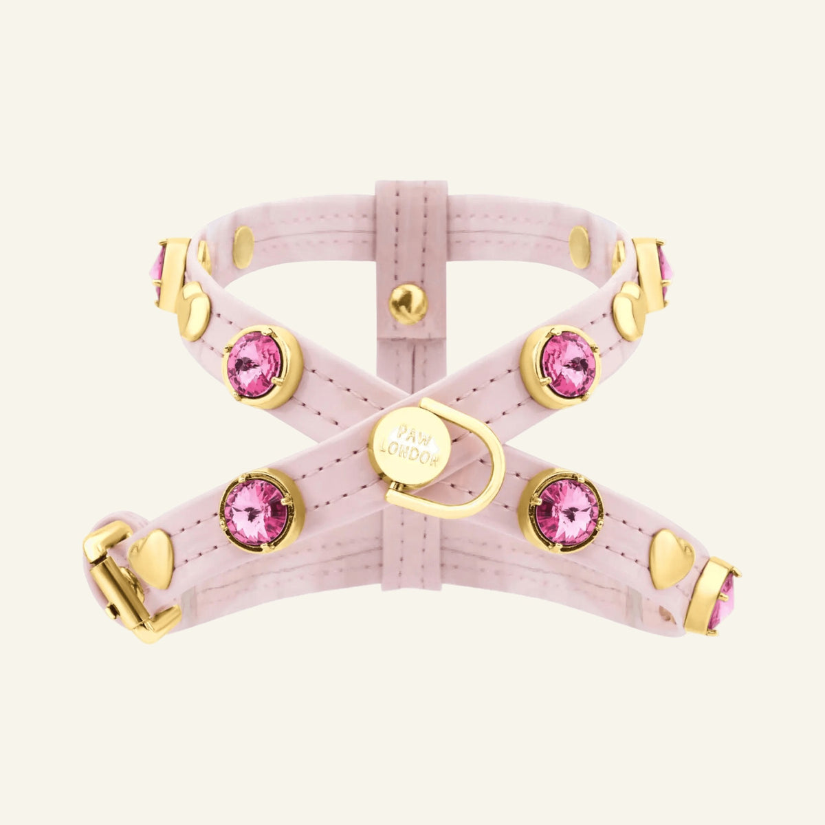 Emma Swarovski® Baby Pink Hundegeschirr 💎