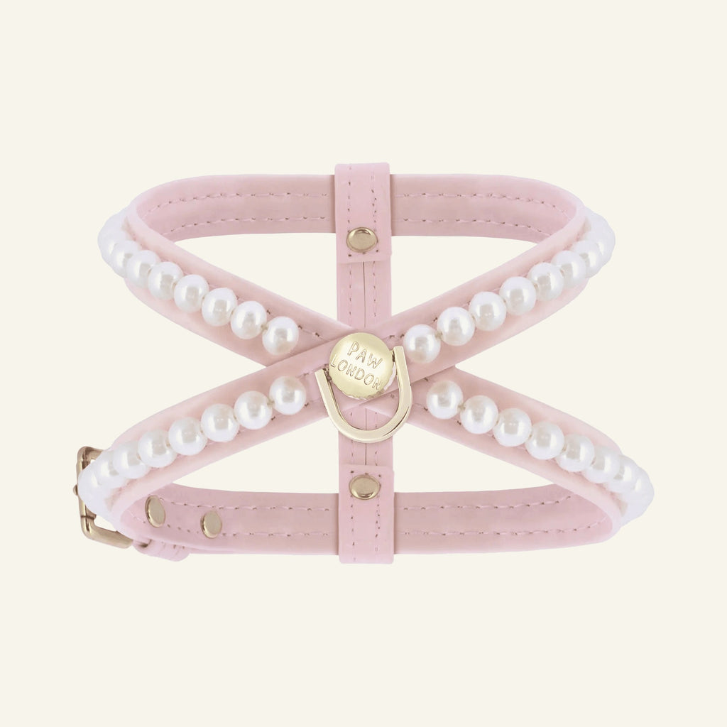 Arnés para perro Diana Pearl con perlas | Rosa 💘