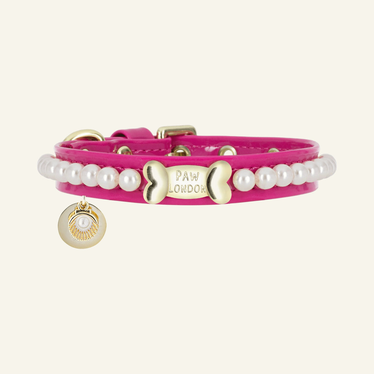 Diana Pearl Hundehalsband Hot Pink 💕
