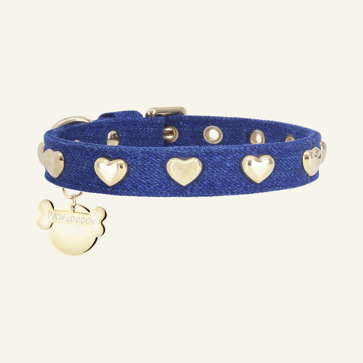 Lovefool Denim Dog Collar | Navy