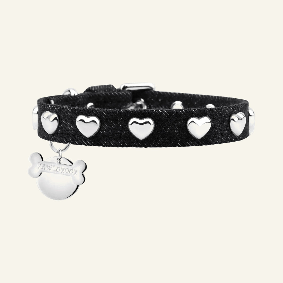 Collier pour Chien en Denim Noir Lovefool | Noir 🖤