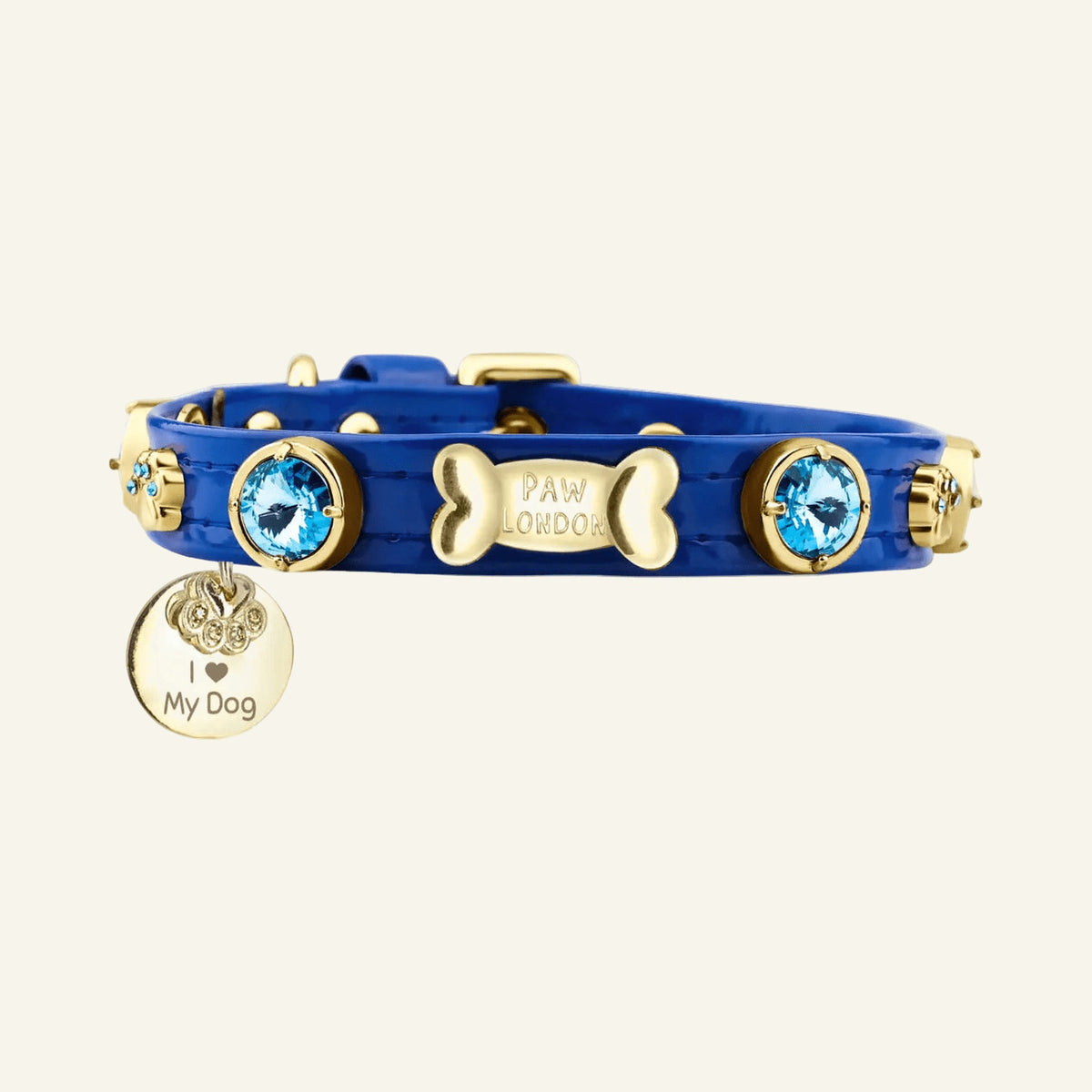 Capri Swarovski® Königsblaues Hundehalsband 💎