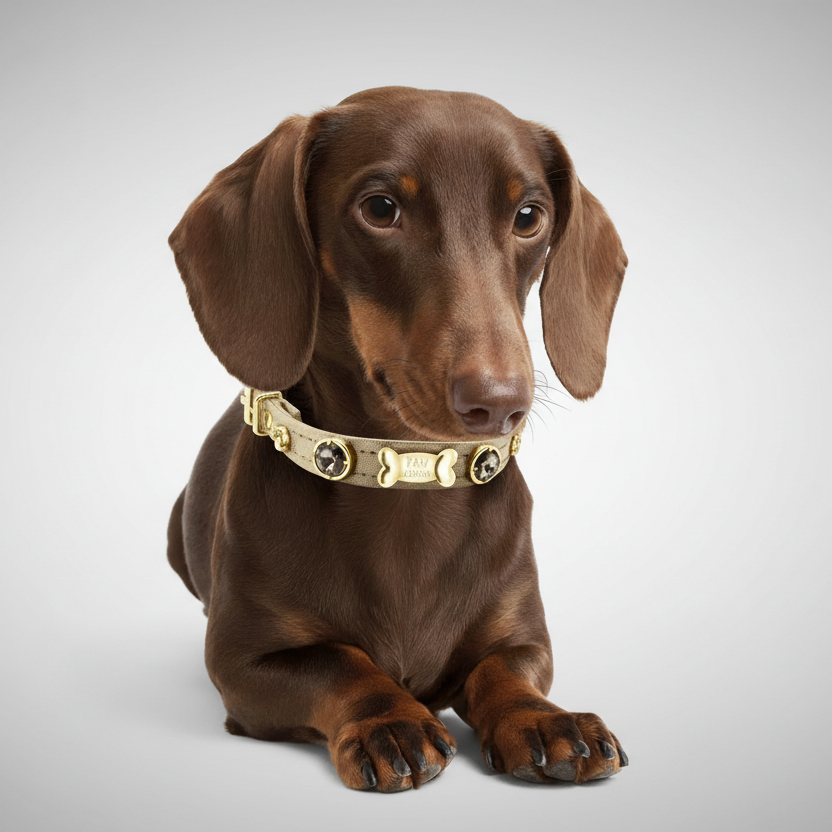 Elizabeth Gold Swarovski Hundehalsband 💎