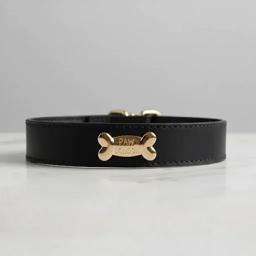 Pawlentino Rockstud Hundehalsband | Schwarz 🪨