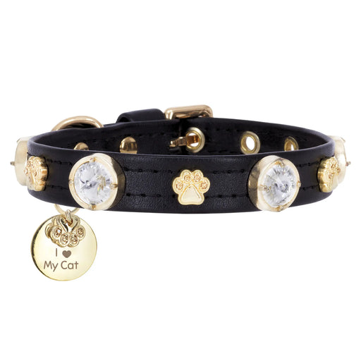 Alex Swarovski Black Cat Collar PAW LONDON