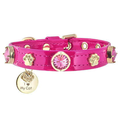 Alice Swarovski Hot Pink Cat Collar PAW LONDON