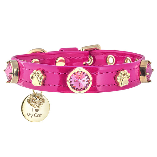 Alice Swarovski Hot Pink Cat Collar PAW LONDON