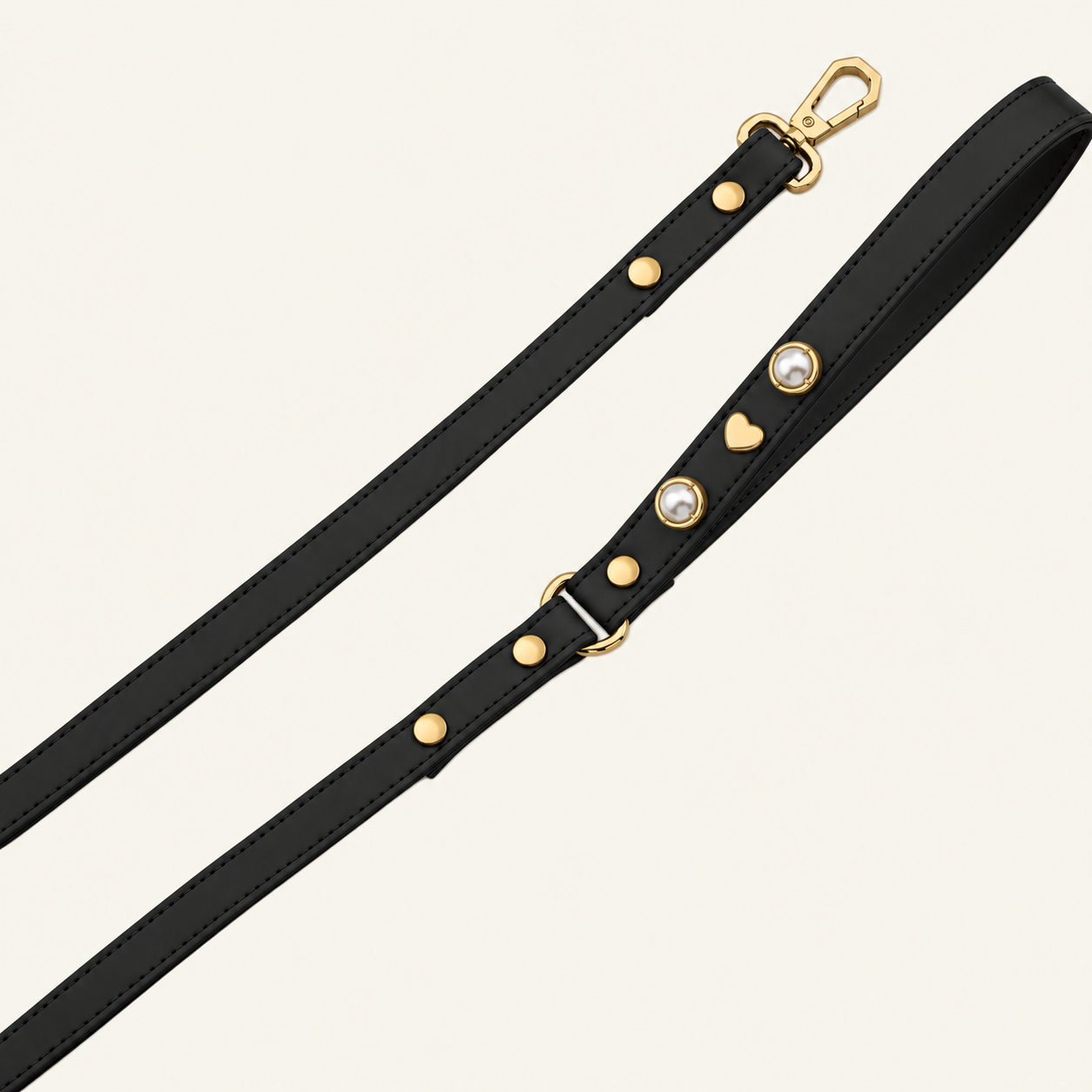 Diana Pearl Dog Leash | Black
