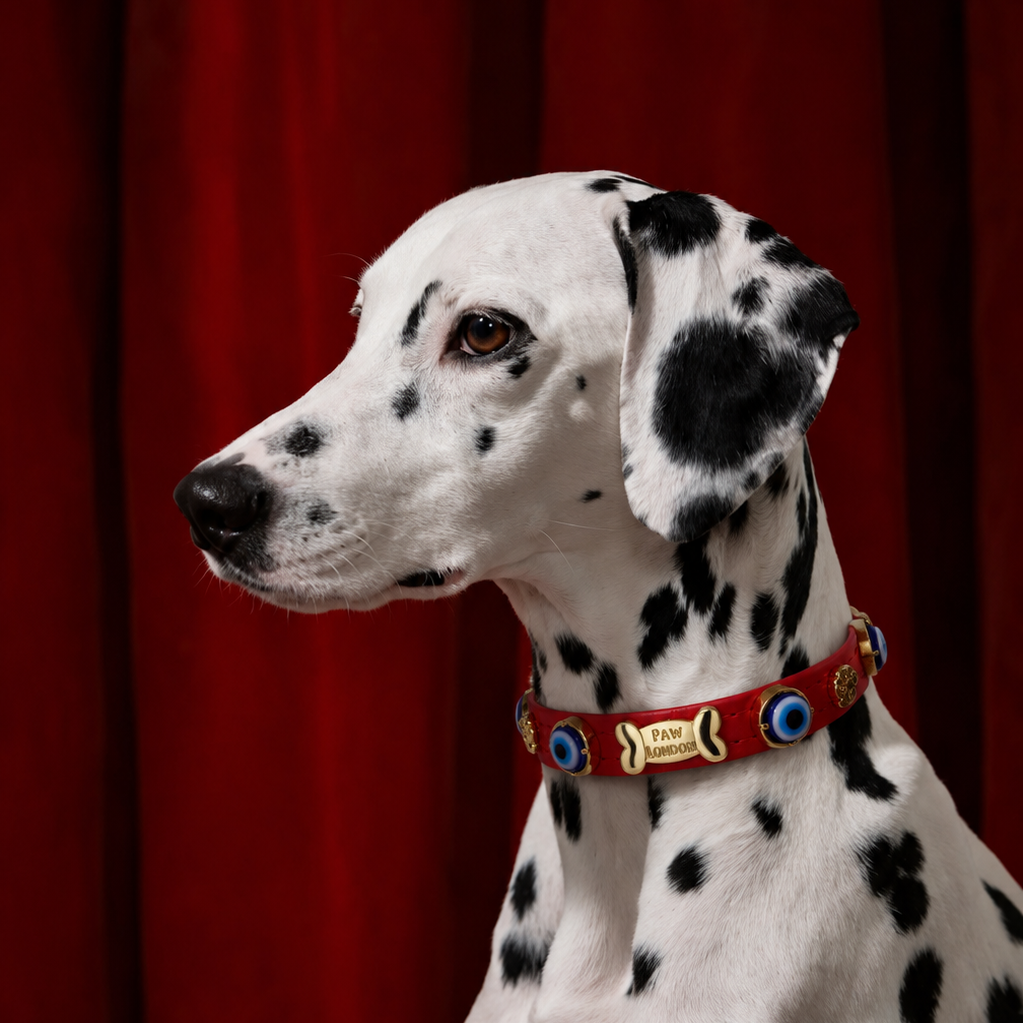 Evil Eye Dog Collar | Red