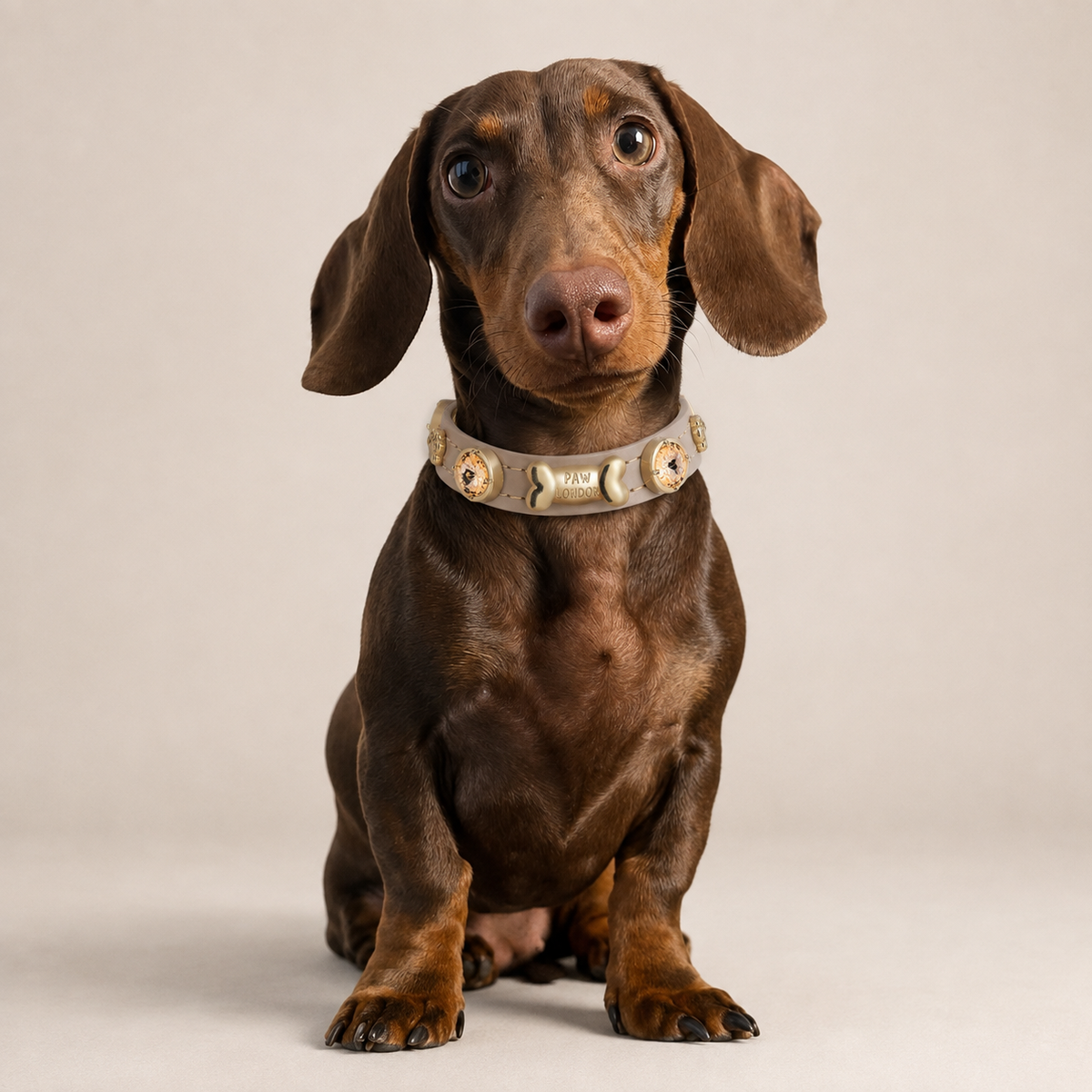 Kate Swarovski® Dog Collar | Cappuccino
