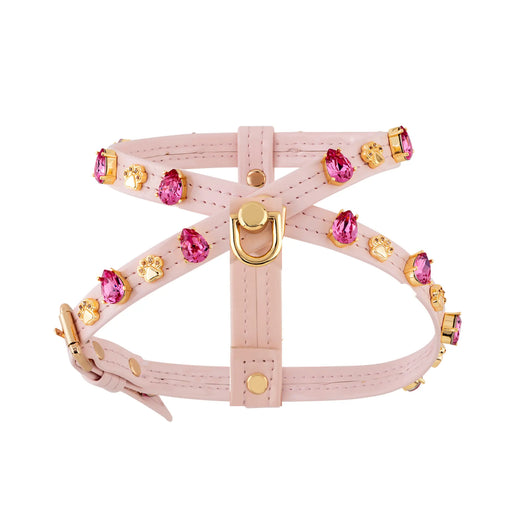Chelsea Swarovski Soft Pink Dog Harness 💎 - PAW LONDON