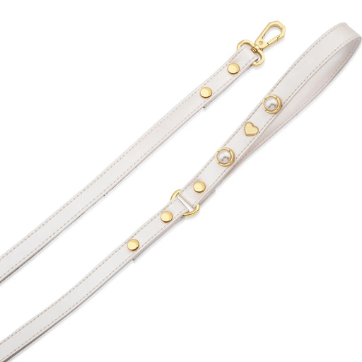 Diana Pearl Dog Leash | White 🤍 - PAW LONDON