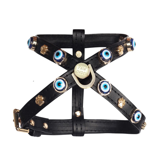 Evil Eye Dog Harness | Black 🧿 - PAW LONDON