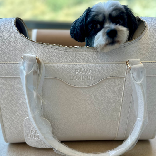 Kelly Airline Approved Pet Travel Carrier Bag | WHITE 🚀 PAW LONDON