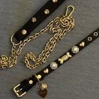 Shelly Pearl Hundehalsband | Braun 🦪