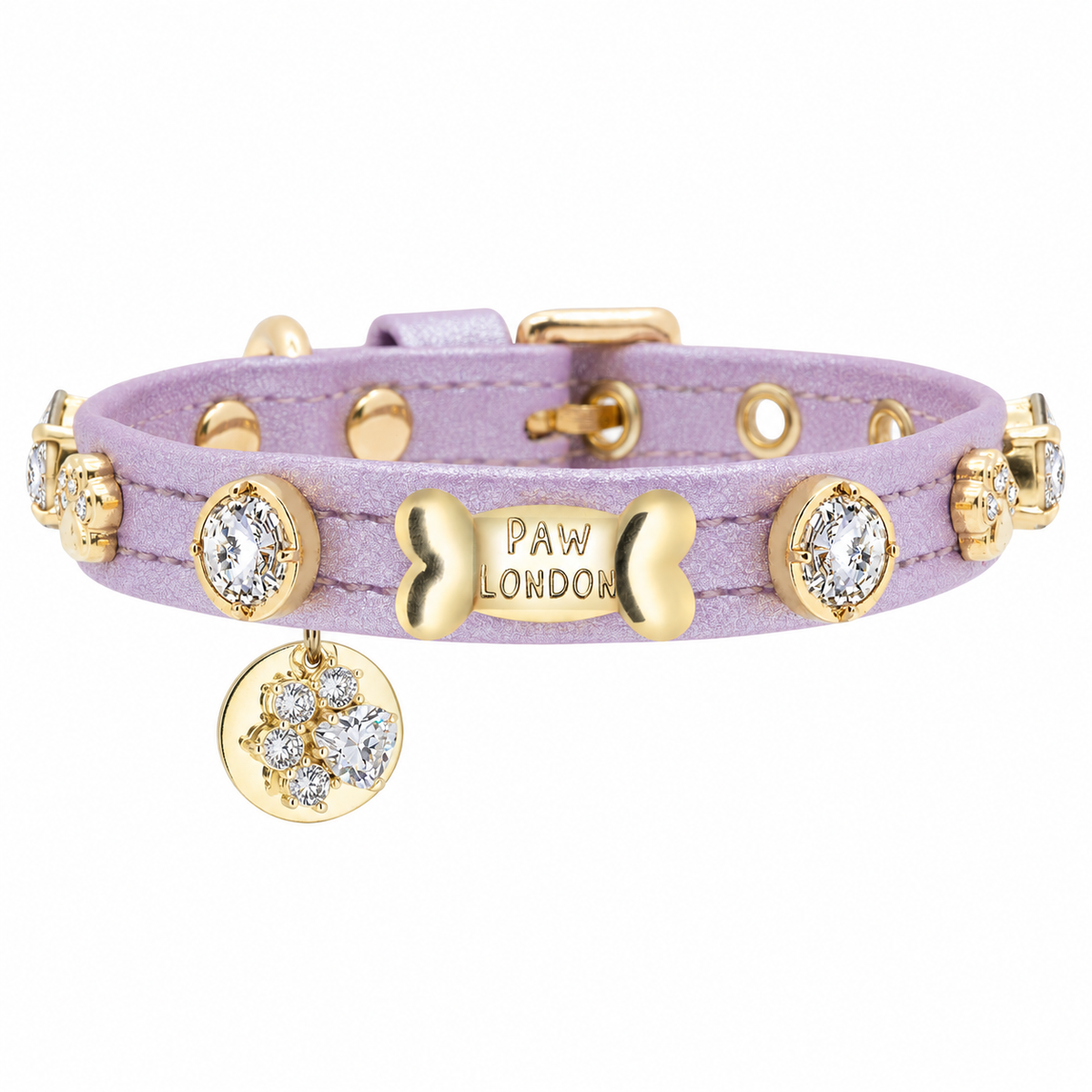 Lily Swarovski® Dog Collar | Lavender
