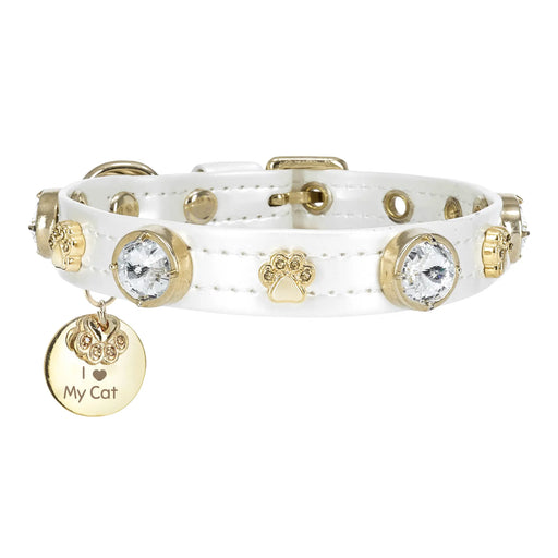 Lily Swarovski Glossy Cat Collar PAW LONDON