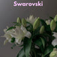 Lily Swarovski Glossy White Dog Collar PAW LONDON