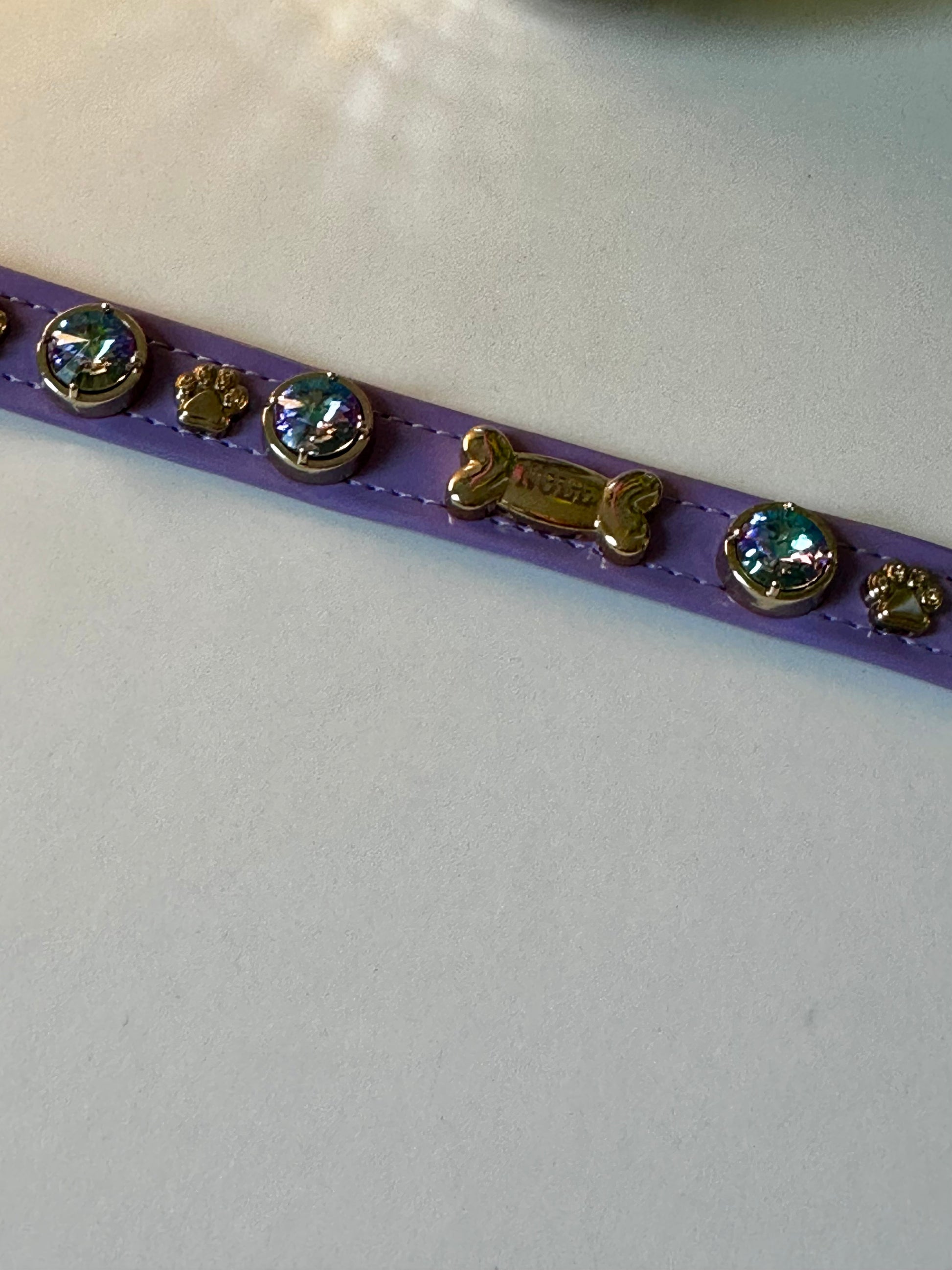 Paradise Shine Swarovski Lilac Dog Collar 💎 - PAW LONDON