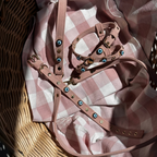 Suede Evil Eye Dog Harness | Sugar Pink 🧿 PAW LONDON