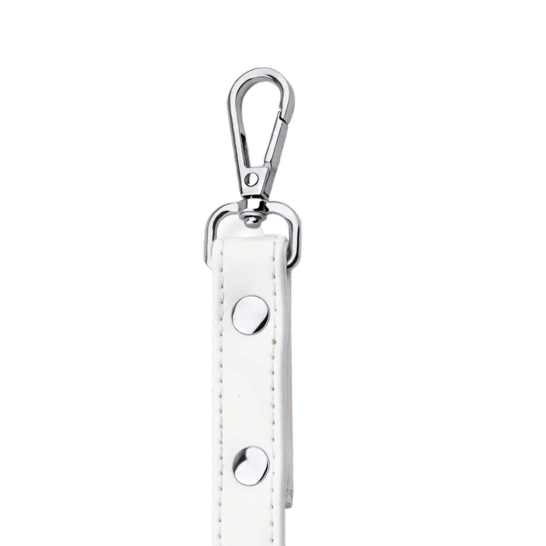 White love+rock Dog Lead  🐩 PAW LONDON