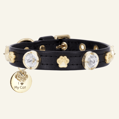 Alex Swarovski® Black Cat Collar - PAW LONDON