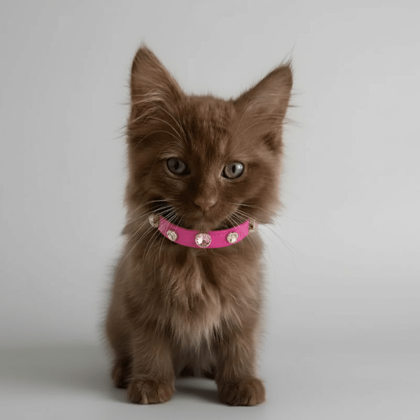 Alice Swarovski® Hot Pink Cat Collar - PAW LONDON