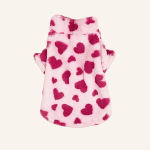 All Over Heart Dog Fleece 💓 - PAW LONDON