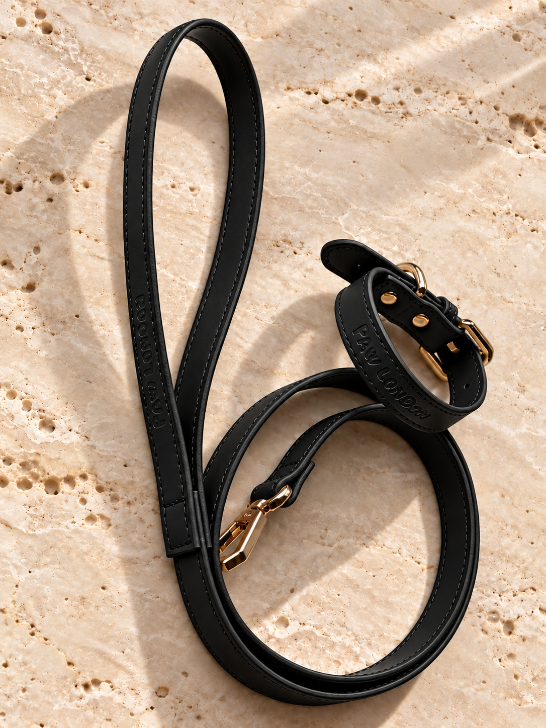 Basic Light Dog Collar | Black Matte - PAW LONDON