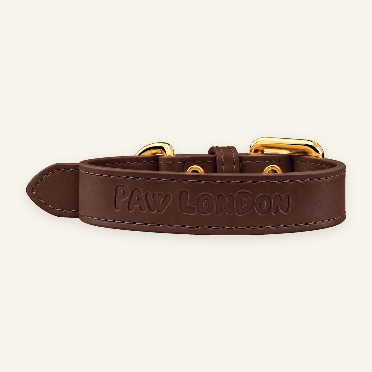 Basic Light Dog Collar | Brown Matte