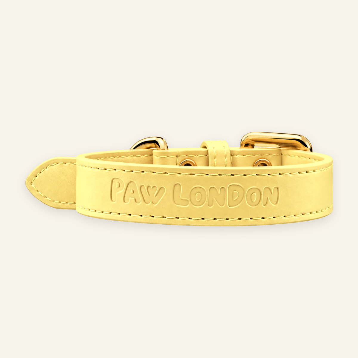 Basic Light Dog Collar | Butter Yellow Matte