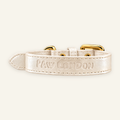 Basic Light Dog Collar | Cream - PAW LONDON