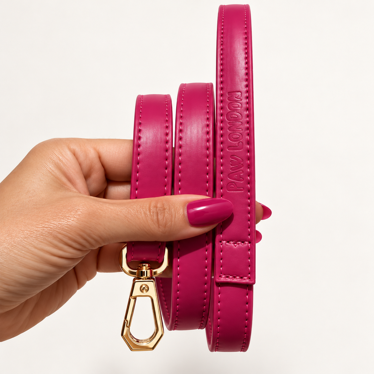 Basic Light Dog Leash | Hot Pink Matte