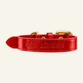 Basic Light Dog Collar | Red Glossy - PAW LONDON