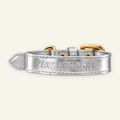 Basic Light Dog Collar | Silver - PAW LONDON